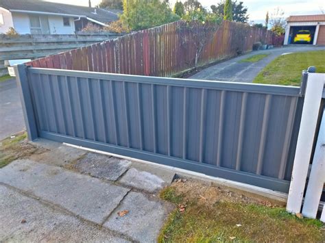 sheet metal sliding gate|metal sliding gates for driveways.